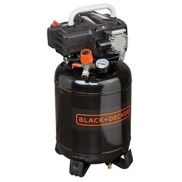 Compresor 24L vertical fara ulei Black+Decker 1,5 Hp 10 bar 180l/min- BD 195/24V-NK