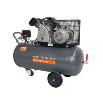 Compresor de aer profesional cu piston - 2,2kW, 420 L/min 10 bari - Rezervor 100 Litri - WLT-PROG-420-2.2/100A