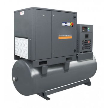 Compresor de aer profesional cu surub - 15 kW, 2250 L/min, 8 bari - Rezervor 500 Litri - WLT-15/500-P-COMBO-8bar