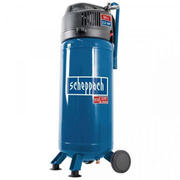Compresor fara ulei HC51V Scheppach 5906125901, 1500 W, 50 l, 10 bari