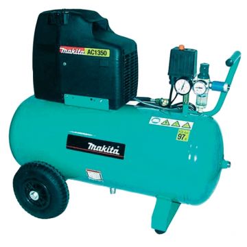 Compresor fara ulei Makita AC1350, 1500 W, 50 L, 10 bari