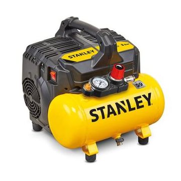 COMPRESOR SILENT 6L STANLEY 1 HP / 750 W 8 BAR 105 L/MIN 55DB