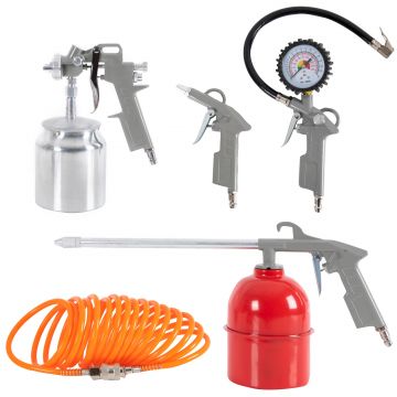 Kit 5 accesorii compresor Yamato AIR-PRO, 1-12 Bar, furtun presiune 10m