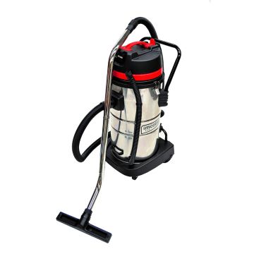 Aspirator industrial, 1250W, 60L, inox cu 2 trepte de putere, umed/uscat