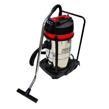 Aspirator industrial, 3000W, 80L, inox cu 3 motoare, 2 trepte de putere, umed/uscat