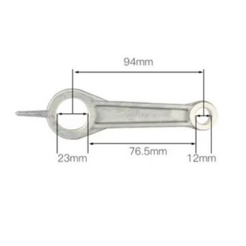 Biela cap compresor de aer aluminiu - 12x23x77mm CH016