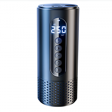 Compresor auto portabil SpectrumPoint®, baterie 4500 mAh, lanterna, afisaj led, oprire automata, 25L/min, USB, 0.65 Kg, negru Compresor auto portabil SpectrumPoint®, baterie 4500 mAh, lanterna, afisaj led, oprire automata, 25L/min, USB, 0.65 Kg, negru
