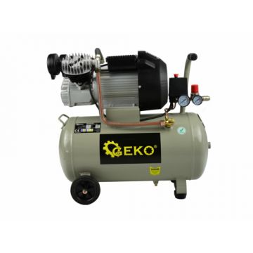 Compresor de 50L cu 2 pistoane 3kW 410 l/min, GEKO G80305