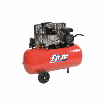 Compresor de aer cu piston monofazat, FIAC Professional Italia, tip AB100/410MC, 230V, rezervor 100l, debit 410l/min, 10 bar, ungere cu ulei