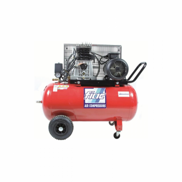Compresor de aer cu piston trifazat, FIAC Professional Italia, tip AB90/425, 380V, rezervor 90l, debit 425 l/min, 15 bar, ungere cu ulei