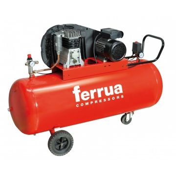 Compresor de aer FB28B-200 CM3 FERRUA, debit aer aspirat 330 l/min, capacitate butelie 200 L, presiune 10bar, alimentare 230V