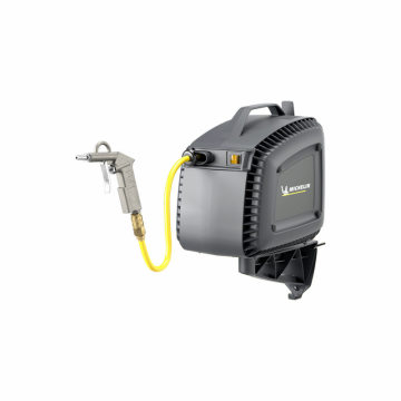 Compresor de aer monofazat de perete, MICHELIN, tip MBLGO-COMPACT, 230V, fara rezervor, debit 160l/min, cu derulator de furtun si pistol de suflat, fara ulei Compresor de aer monofazat de perete, MICHELIN, tip MBLGO-COMPACT, 230V, fara rezervor, debit 160l/min, cu derulator de furtun si pistol de suflat, fara ulei
