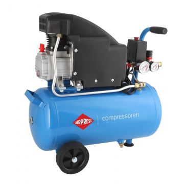 Compresor de aer profesional cu piston - Blue Series 1.1kW, 150L/min, 8 bari - Rezervor 24 Litri - AirPress-HL150/24-36744E