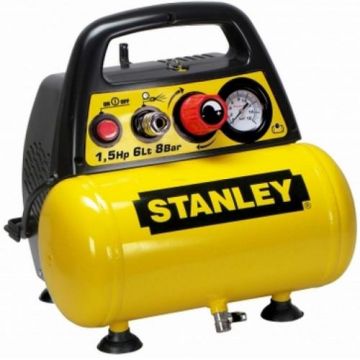 Compresor de aer Stanley STN039 fara ulei, 1.5 CP, 6 L, 8 BAR