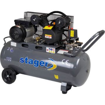 Compresor Stager HM-V-0.25/100, 2200W, 8 Bar, 100L