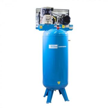 Compresor stationar cu ulei si doi cilindri, motor trifazic 480 10 200 ST Guede 1747, 400 V, 3000 W, 200 L, 10 bari