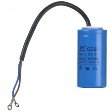 Condensator de pornire 100uF 250V AC B-Cp.100uF.250