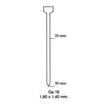 Cui/Capsa cu cap tip-30 STEEL (1000 Unitati)