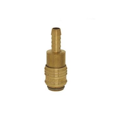 Cupla rapida cu stut pentru furtun Ludecke LUDESM6T, 1/4 Cupla rapida cu stut pentru furtun Ludecke LUDESM6T, 1/4