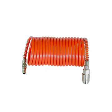 Furtun spiralat FIAC Italy, 5 m, 8x6 mm, cuple rapide Furtun spiralat FIAC Italy, 5 m, 8x6 mm, cuple rapide