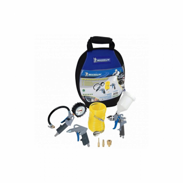 Set 7 piese pneumatice MICHELIN pentru compresoare, husa textila, cuple rapide