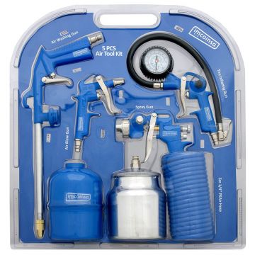 Set de scule si accesorii pneumatice, 5 piese (Gravity) Set de scule si accesorii pneumatice, 5 piese (Gravity)