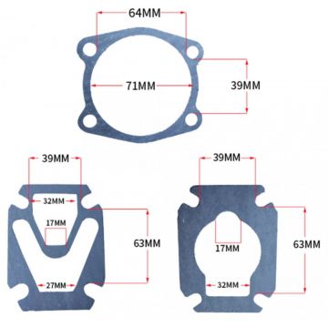 Set garnituri cap compresor 42mm L-BAMA SPC112