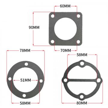 Set garnituri cap compresor 51mm SPC113