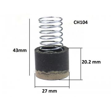 Supapa de schimb cu arc pentru supapa de sens la cap compresor CH104 Mod.27 27x21.5mm M