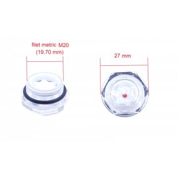 Vizor ulei cap compresor filet plastic metric M20 19.70mm CH073 Vizor ulei cap compresor filet plastic metric M20 19.70mm CH073