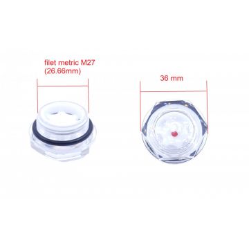 Vizor ulei cap compresor filet plastic metric M27 26.66mm CH072
