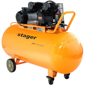 Air 32C250 compresor aer 250L 10bar 324L/min monofazat angrenare curea Air 32C250 compresor aer 250L 10bar 324L/min monofazat angrenare curea