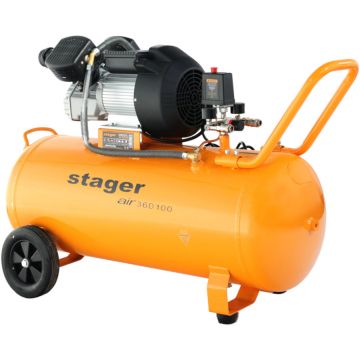 Air 36D100 compresor aer 100L 10bar 356L/min monofazat angrenare directa Air 36D100 compresor aer 100L 10bar 356L/min monofazat angrenare directa