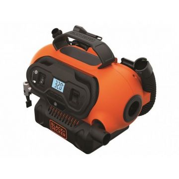 Compresor Auto BDCINF18N-QS 11Bar 12V LCD Negru Portocaliu