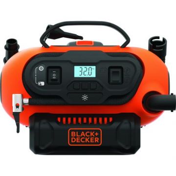 Compresor auto Black&Decker BDCINF18N, 11 Bar, alimentare 12V, display LCD