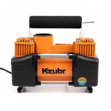 Compresor auto Kzubr KAC-12V K10621, Putere 12V, 2 cilindri, furtun aer extensibil cu manometru