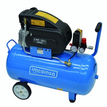 Compresor Brico 2HP/50LT-M, 50 L 1.5 KW PRES.8 ATM DEB.230 L/min