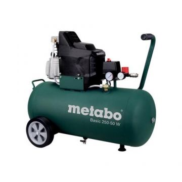 Compresor de aer, 50 litri, METABO BASIC 250-50 W, cu piston, 230 V, 8 bari