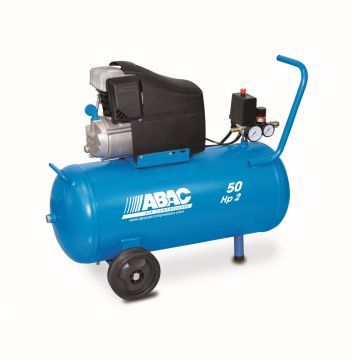 Compresor de aer cu piston - 1.5 kW, 220 L/min, 10 bari - Rezervor 50 Litri - ABAC-MONTE-CARLO-L20