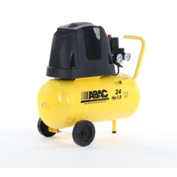 Compresor de aer cu piston, fara ulei - 1.1 kW, 160 L/min, 8 bari - Rezervor 24 Litri - ABAC-POLE-POSITION-B15-BASELINE