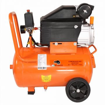 Compresor de aer cu ulei Bisonte SF020-025, debit aer 187 l/min. butelie 25 l Compresor de aer cu ulei Bisonte SF020-025, debit aer 187 l/min. butelie 25 l