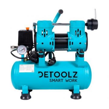 Compresor fara ulei Detoolz DZ-C265, 650W, 9L