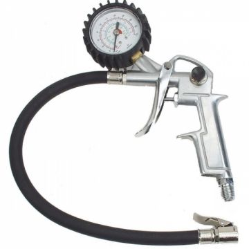 Pistol pentru umflarea anvelopelor cu manometru Mannesmann 1543, 15 bari Pistol pentru umflarea anvelopelor cu manometru Mannesmann 1543, 15 bari
