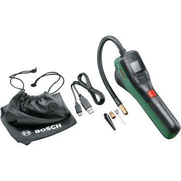 Pompa Pneumatica Acumulator Integrat  3.6V 3Ah 10bar Cablu USB + Geanta Verde
