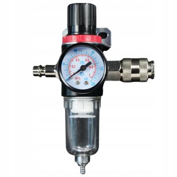 Reductor de presiune filtru de aer separator umiditate pentru compresor cu 2 cuple rapide 1/4